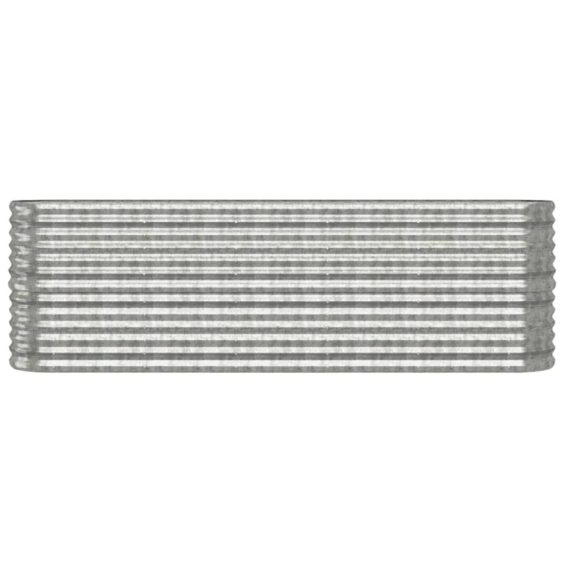 Load image into Gallery viewer, Vidaxl plantenbak 224x40x68 cm gegalvaniseerd staal zilverkleurig
