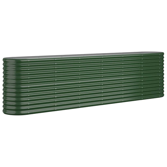 Vidaxl plantenbak 260x40x68 cm gegalvaniseerd staal groen