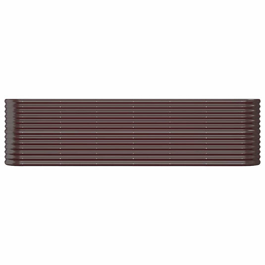 Vidaxl plantenbak 260x40x68 cm gegalvaniseerd staal bruin