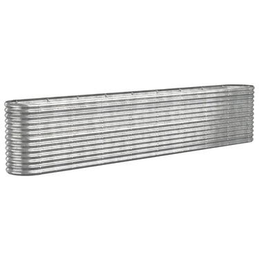 Vidaxl plantenbak 332x40x68 cm gegalvaniseerd staal zilverkleurig