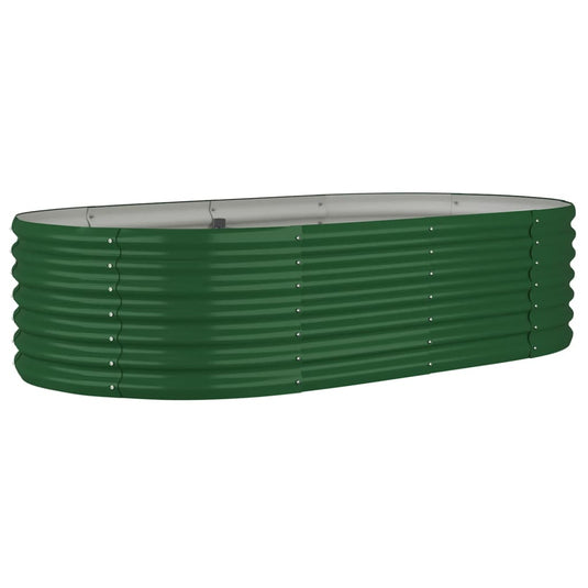 Vidaxl plantenbak 152x80x36 cm gegalvaniseerd staal groen