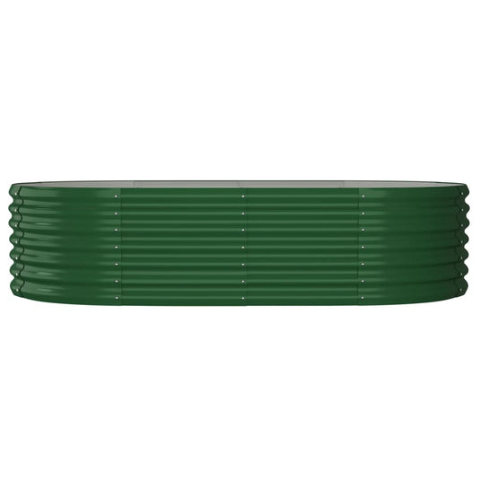 Vidaxl plantenbak 152x80x36 cm gegalvaniseerd staal groen