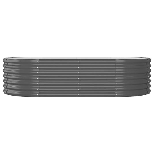 Vidaxl plantenbak 152x80x36 cm gegalvaniseerd staal antracietkleurig