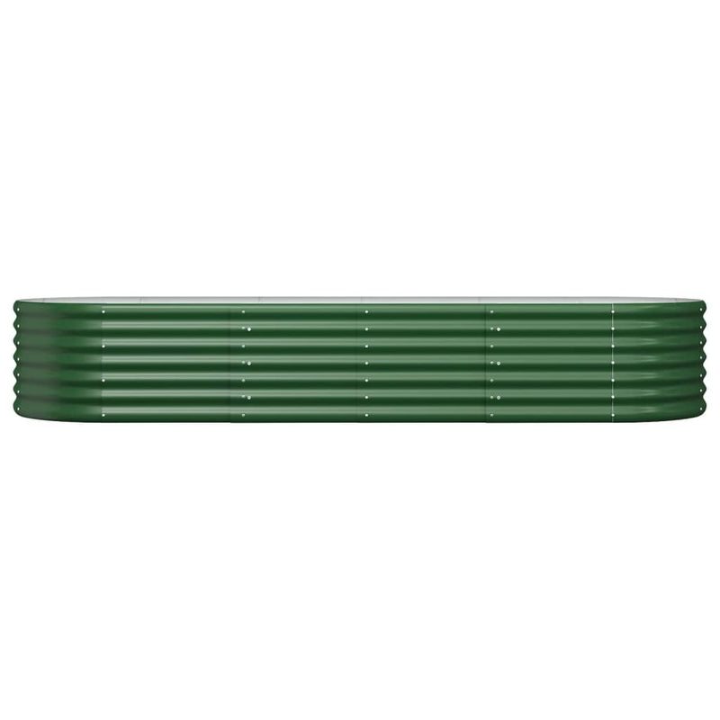 Load image into Gallery viewer, Vidaxl plantenbak 224x80x36 cm gegalvaniseerd staal groen
