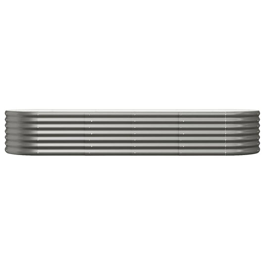 Vidaxl plantenbak 224x80x36 cm gegalvaniseerd staal grijs