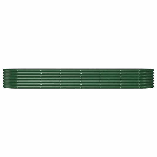 Vidaxl plantenbak 296x80x36 cm gegalvaniseerd staal groen