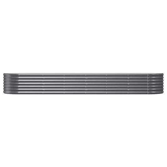 Vidaxl plantenbak 296x80x36 cm gegalvaniseerd staal antracietkleurig