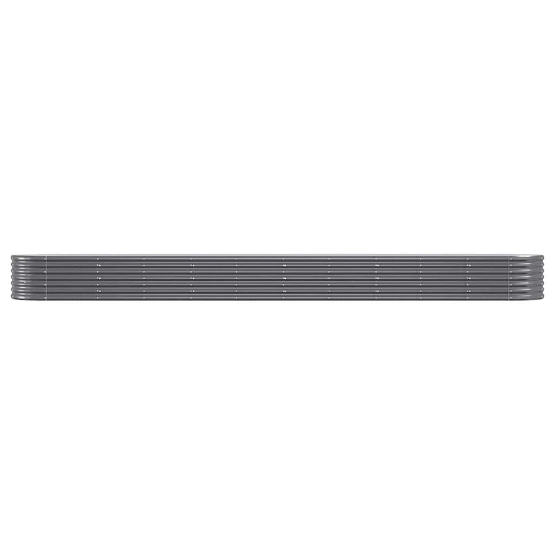 Load image into Gallery viewer, Vidaxl plantenbak 440x80x36 cm gegalvaniseerd staal antracietkleurig
