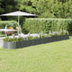 Vidaxl plantenbak 512x80x36 cm gegalvaniseerd staal grijs