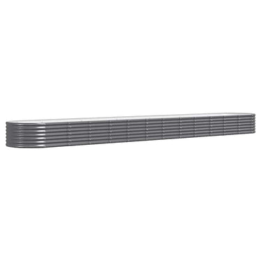 Vidaxl plantenbak 512x80x36 cm gegalvaniseerd staal antracietkleurig