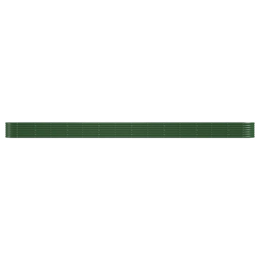 Vidaxl plantenbak 620x80x36 cm gegalvaniseerd staal groen