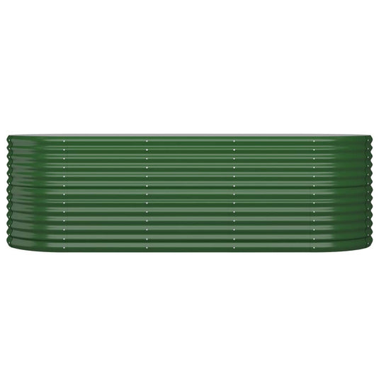 Vidaxl plantenbak 224x80x68 cm gegalvaniseerd staal groen