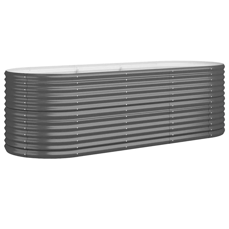 Load image into Gallery viewer, Vidaxl plantenbak 224x80x68 cm gegalvaniseerd staal antracietkleurig
