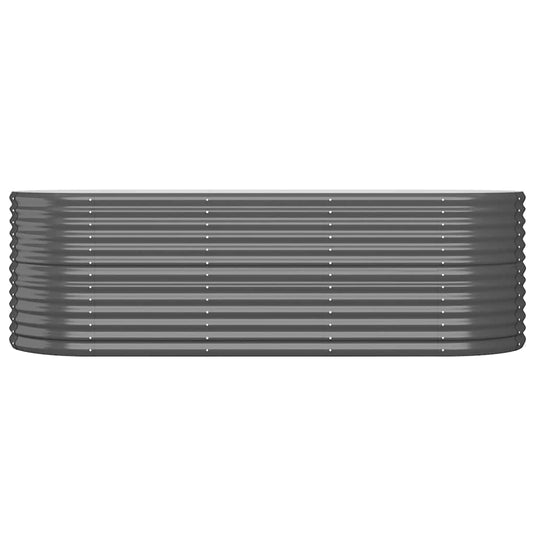Vidaxl plantenbak 224x80x68 cm gegalvaniseerd staal antracietkleurig