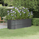 Vidaxl plantenbak 224x80x68 cm gepoedercoat staal antracietkleurig