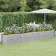 Vidaxl plantenbak 440x80x68 cm gegalvaniseerd staal zilverkleurig