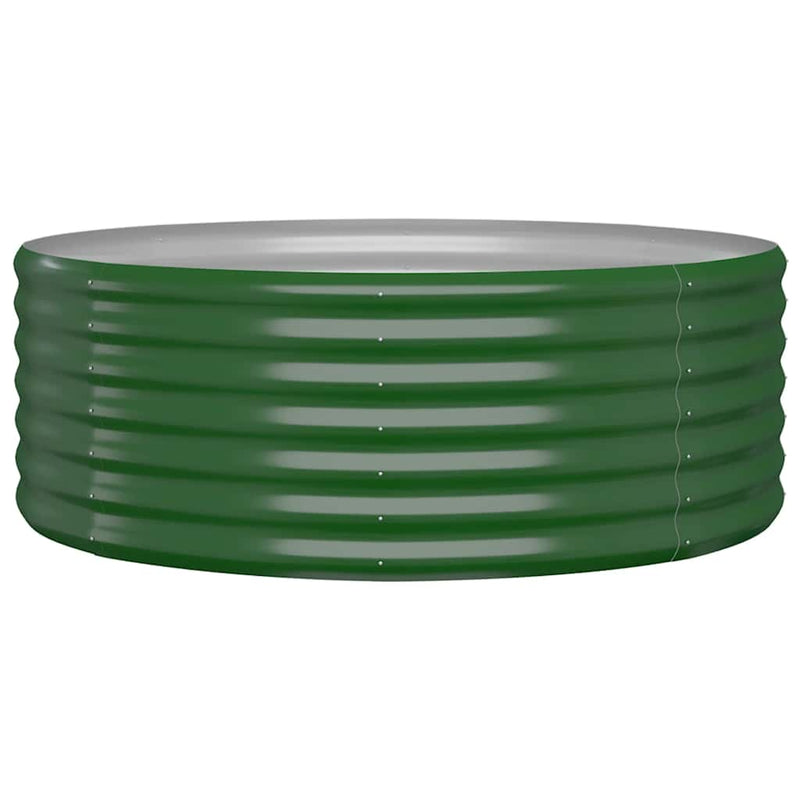 Load image into Gallery viewer, Vidaxl plantenbak 100x100x36 cm gegalvaniseerd staal groen
