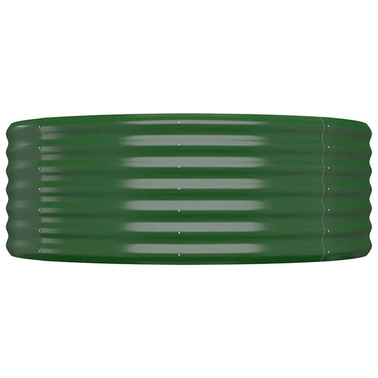 Vidaxl plantenbak 100x100x36 cm gegalvaniseerd staal groen