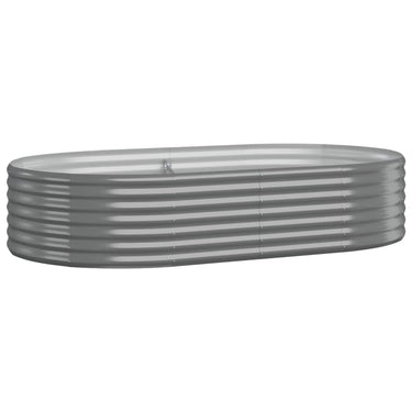 Vidaxl plantenbak 175x100x36 cm gegalvaniseerd staal grijs