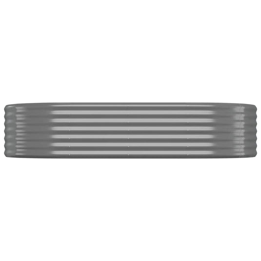 Vidaxl plantenbak 175x100x36 cm gegalvaniseerd staal grijs