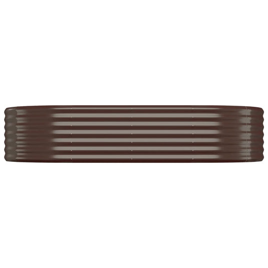 Vidaxl plantenbak 175x100x36 cm gegalvaniseerd staal bruin