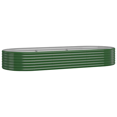 Vidaxl plantenbak 249x100x36 cm gegalvaniseerd staal groen
