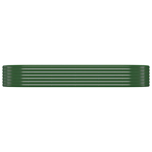 Vidaxl plantenbak 249x100x36 cm gegalvaniseerd staal groen