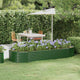 Vidaxl plantenbak 249x100x36 cm gegalvaniseerd staal groen