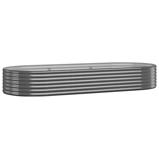 Vidaxl plantenbak 249x100x36 cm gegalvaniseerd staal antracietkleurig