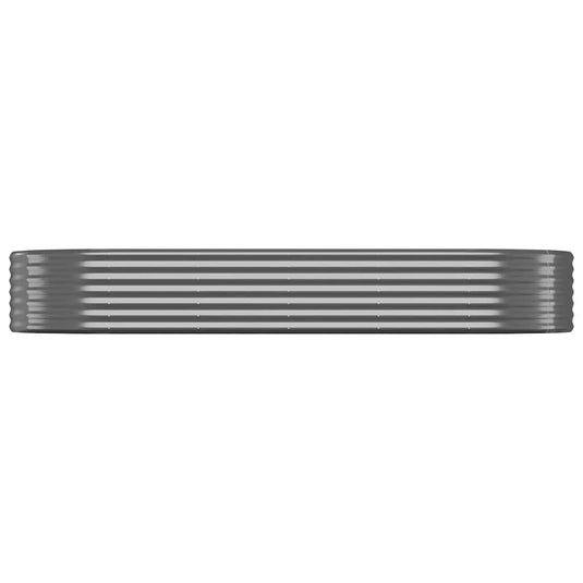 Vidaxl plantenbak 249x100x36 cm gegalvaniseerd staal antracietkleurig