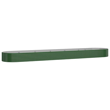 Vidaxl plantenbak 507x100x36 cm gegalvaniseerd staal groen