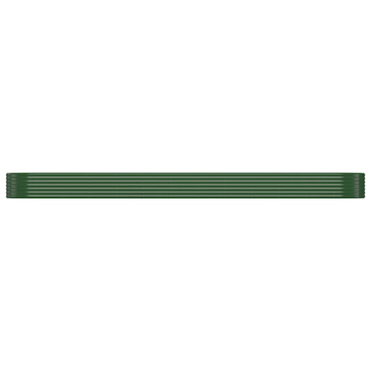 Vidaxl plantenbak 507x100x36 cm gegalvaniseerd staal groen