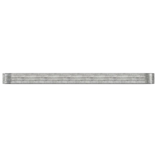 Vidaxl plantenbak 507x100x36 cm gegalvaniseerd staal zilverkleurig