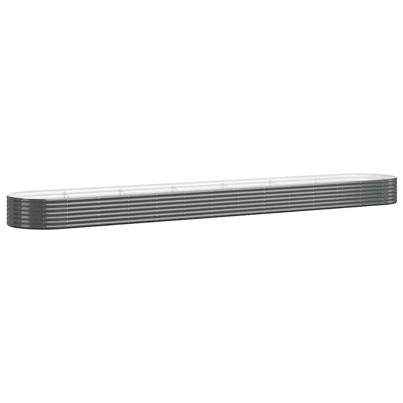 Load image into Gallery viewer, Vidaxl plantenbak 544x100x36 cm gegalvaniseerd staal antracietkleurig
