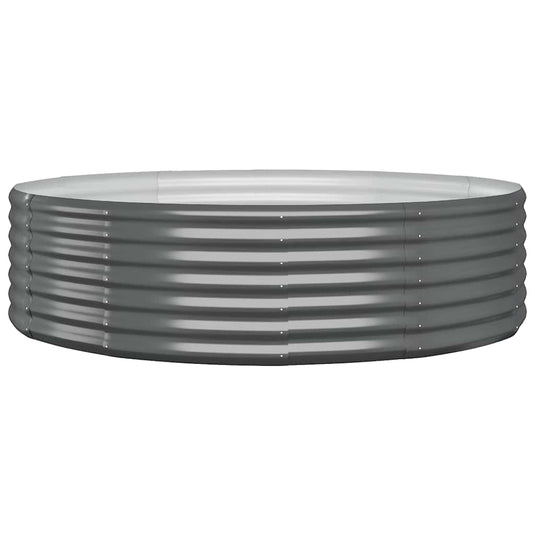 Vidaxl plantenbak 140x140x36 cm gegalvaniseerd staal antracietkleurig