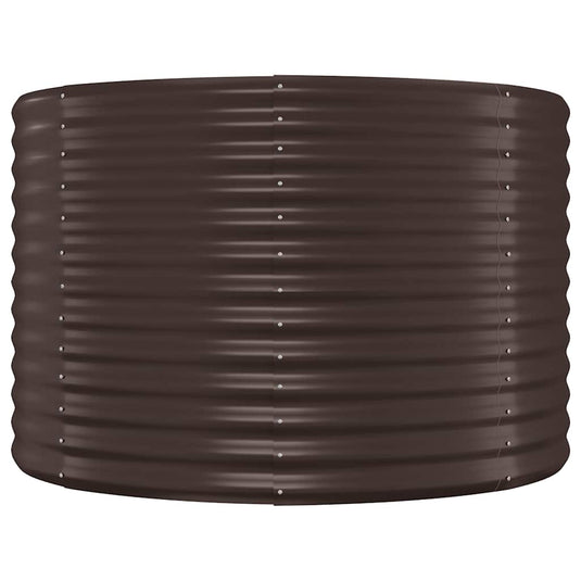 Vidaxl plantenbak 100x100x68 cm gegalvaniseerd staal bruin