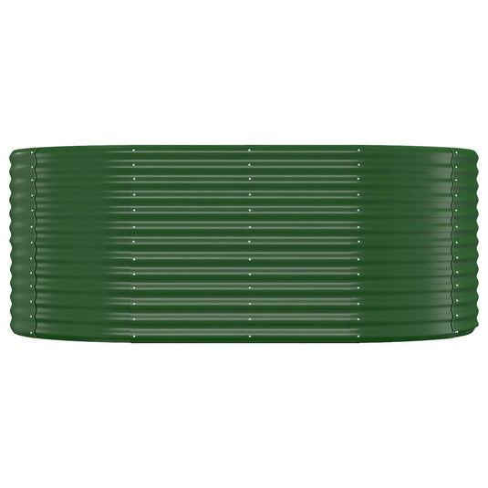 Vidaxl plantenbak 175x100x68 cm gegalvaniseerd staal groen