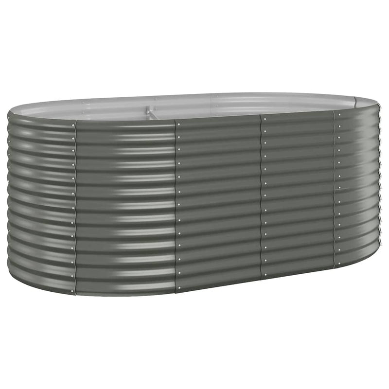 Load image into Gallery viewer, Vidaxl plantenbak 175x100x68 cm gegalvaniseerd staal grijs
