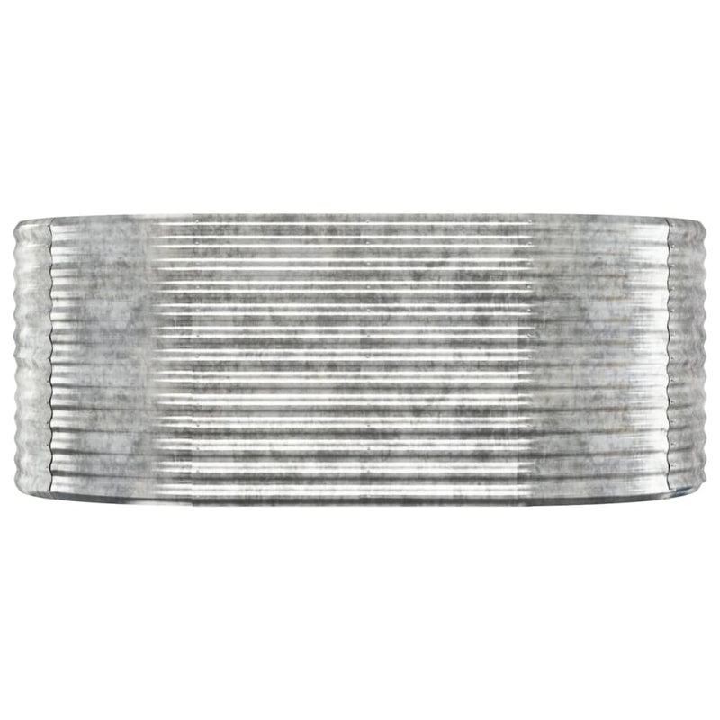 Load image into Gallery viewer, VidaXL Plantenbak 175x100x68 cm gepoedercoat staal zilverkleurig
