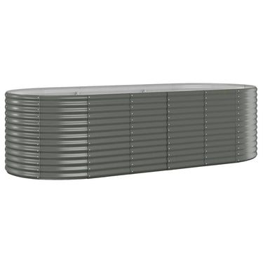 Vidaxl plantenbak 249x100x68 cm gegalvaniseerd staal grijs