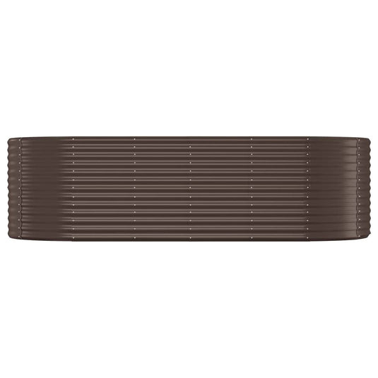 Vidaxl plantenbak 249x100x68 cm gegalvaniseerd staal bruin