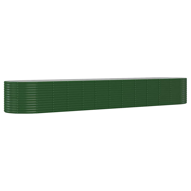 Load image into Gallery viewer, VidaXL Plantenbak 507x100x68 cm gepoedercoat staal groen
