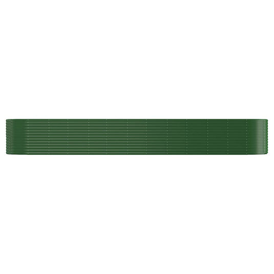 VidaXL Plantenbak 507x100x68 cm gepoedercoat staal groen