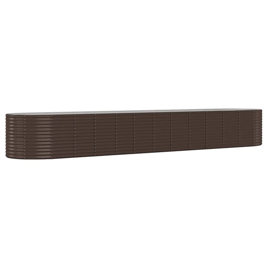 VidaXL Plantenbak 507x100x68 cm gepoedercoat staal bruin