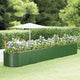 VidaXL Plantenbak 554x100x68 cm gepoedercoat staal groen