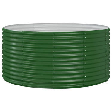 Vidaxl verhoogde tuinbak groen 140x140x68 cm gegalvaniseerd staal