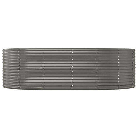 Vidaxl plantenbak 212x140x68 cm gegalvaniseerd staal grijs