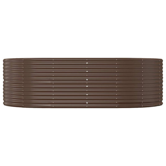 Vidaxl plantenbak 212x140x68 cm gegalvaniseerd staal bruin