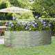 Vidaxl plantenbak 212x140x68 cm gegalvaniseerd staal zilverkleurig