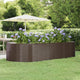 Vidaxl plantenbak 291x140x68 cm gegalvaniseerd staal bruin
